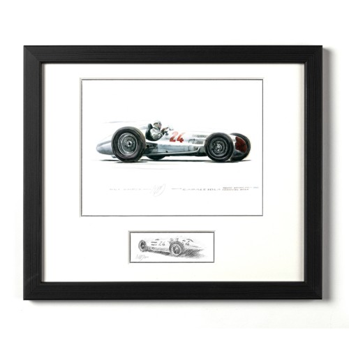 Uli Ehret Framed Print - Caracciola 