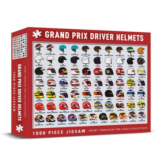 Formula 1 Helmets Through the Ages Jigsaw