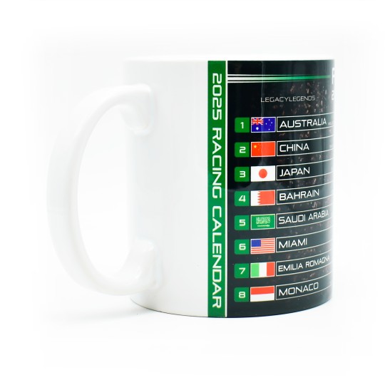 Formula 1 2025 Calendar Mug