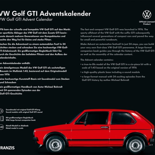 VW Golf GTI MK1 Advent Calendar