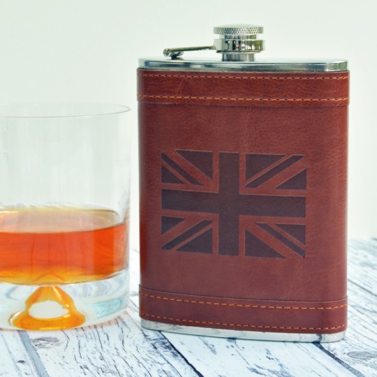 Union Jack Hip flask