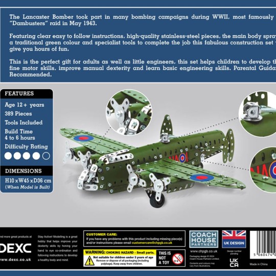 Lancaster Bomber Metal Construction Set