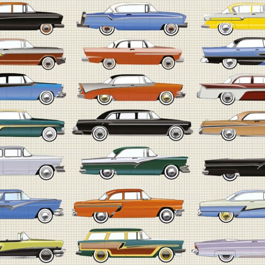 Classic American Cars 1000 Piece Jigsaw