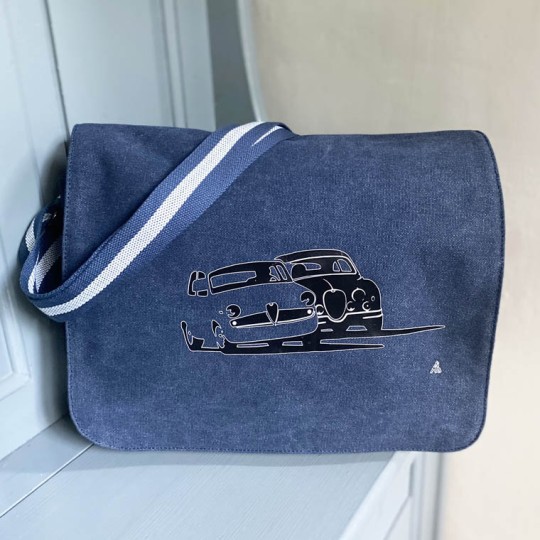 Cheek to Cheek Messenger Bag Blue