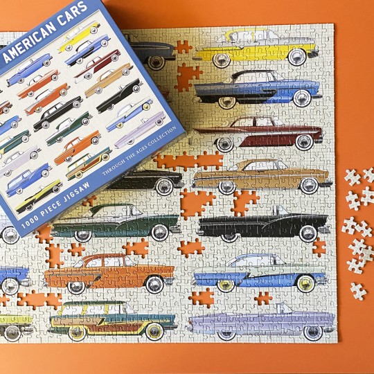 Classic American Cars 1000 Piece Jigsaw