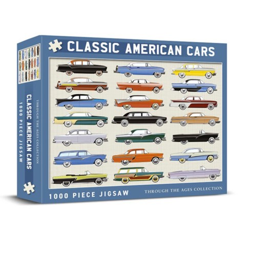 Classic American Cars 1000 Piece Jigsaw