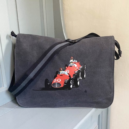 Ferrari Messenger Bag Charcoal