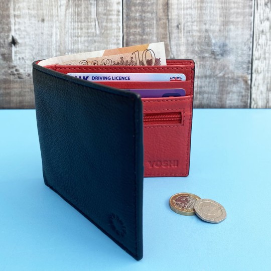 Red Interior Leather Wallet