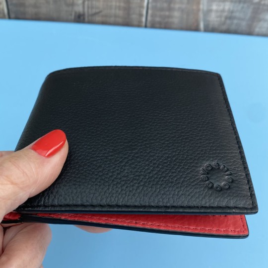 Red Interior Leather Wallet