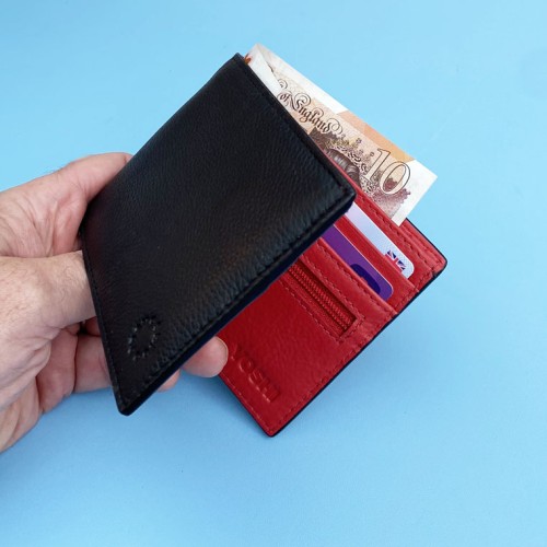 Red Interior Leather Wallet